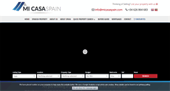 Desktop Screenshot of micasaspain.com